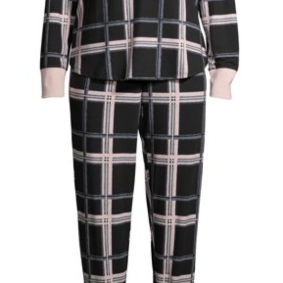 new MEDIUM PJs WARM Pajamas Black Pink Jogger Style Cozy Comfy SOFT 8 10 Socks - Picture 4 of 10